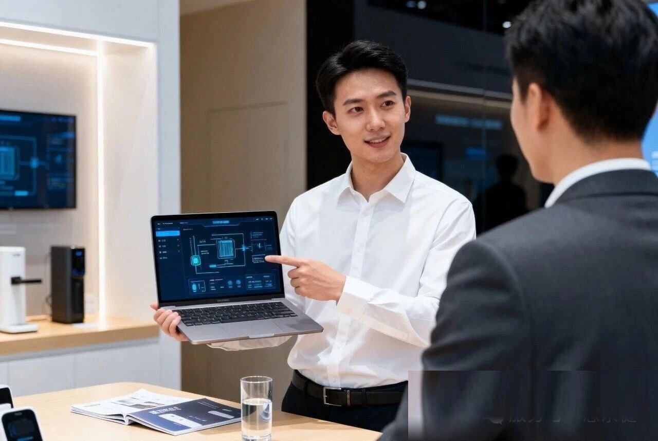 向客户演示AI一体化系统界面